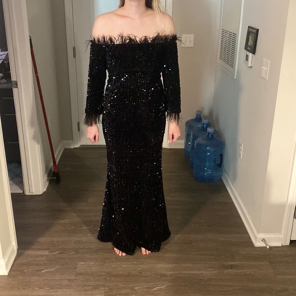 Lin Lin Q Sexy Size XL Formal Sequined Dress - Picture 1 of 7